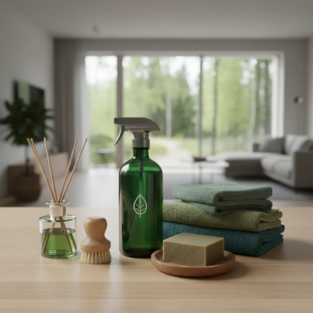 Pristine kitchen after cleaning